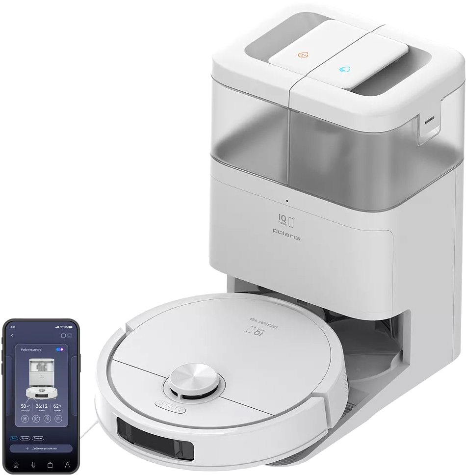 

Робот-пылесос Polaris PVCRAC 7290 WIFI IQ Home (белый)