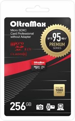 

Карта памяти OltraMax Premium Series microSDXC 256GB OM256GCSDXC10UHS-1-PRU3 W