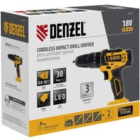 Ударная дрель-шуруповерт Denzel CID-18-0 26136 (без АКБ)