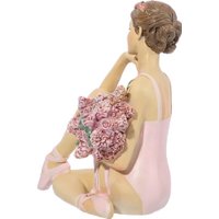 Статуэтка Elan Gallery Балерина с цветами в розовом 210180