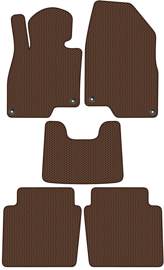 

Комплект ковриков для авто Alicosta Hongqi H5 II (седан, гибрид / Седан,гибрид) 2022 - Н.В. (коричневый, сота)