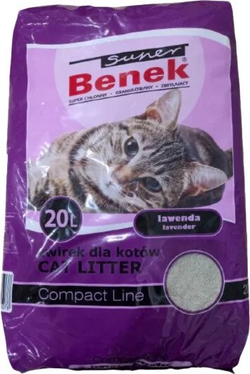 

Наполнитель для туалета Super Benek Compact 20л (лаванда)