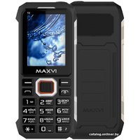 Кнопочный телефон Maxvi T2 (черный)