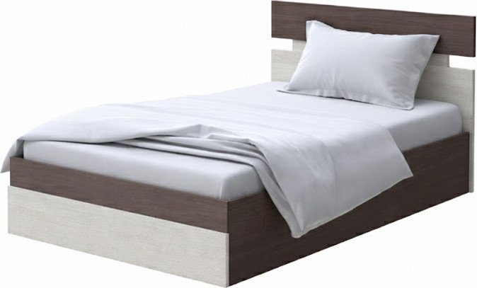 

Кровать PROxSON Milton с ПМ 90x190 (ясень шимо темный/дуб шамони светлый 124)