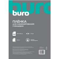Пленка для ламинирования Buro 75 мкм A4 глянцевая 216x303 мм (100 шт)
