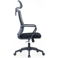 Офисное кресло SitZone U-060A (сетка/ткань, черный, крестовина пластик)