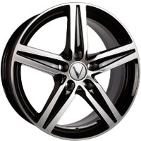 Литые диски Vector B274 17x7" 5x114.3мм DIA 66.1мм ET 40мм Алмаз черный