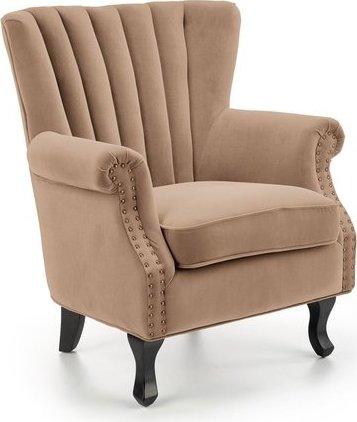 Интерьерное кресло Halmar Titan (бежевый/черный)