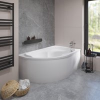 Ванна Lauter Geneva 170x105 2103170R (с ножками, лицевым экраном и сифоном 21Y32001 матовый черный)