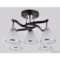 Люстра средней высоты Ambrella light TR3113/5 DCF/CH (темный кофе/хром)