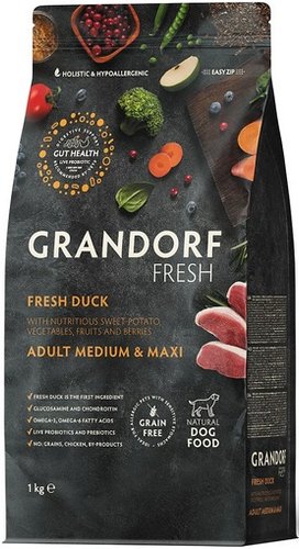 Grandorf Fresh Adult Medium & Maxi (с уткой и бататом) 1 кг