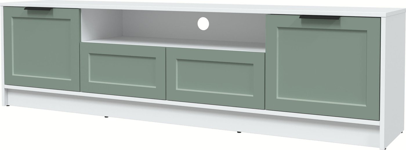 

Тумба Интерлиния ТВ Концепт Тренд КТ-ТВ4-50 (белый платинум/мята)