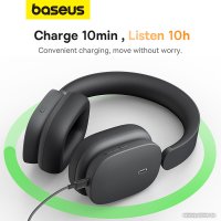 Наушники Baseus Bowie H1 (темно-серый)