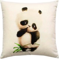 Декоративная подушка Matex Fluffy. Пандочка 61-618 (белый/черный)