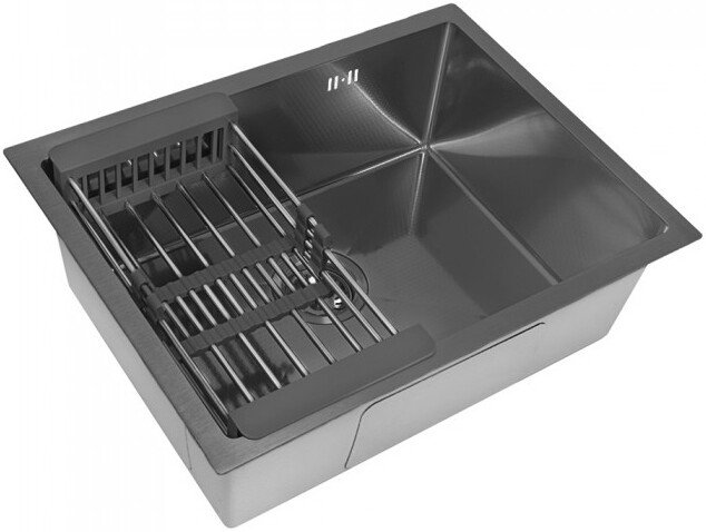 

Кухонная мойка Diamond 550*450, коландер BLACK DECOR