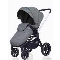Универсальная коляска Rant MOWbaby Zoom PU (2 в 1, silver grey)