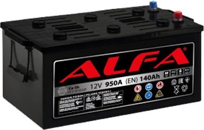 

Автомобильный аккумулятор ALFA Hybrid 140 L (140 А·ч)