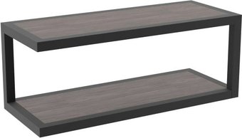 Журнальный столик TMB Loft Этернел ЛДСП 900х400х500 18 мм 25х25 (флитвуд серая лава)