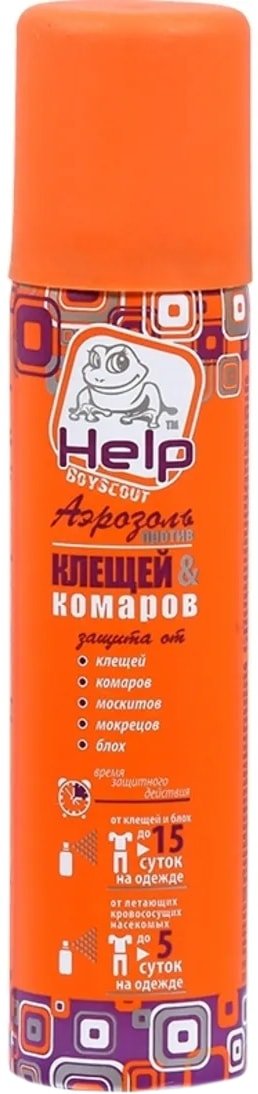 

Аэрозоль против насекомых Help от клещей и комаров репеллентный 80221 75 мл