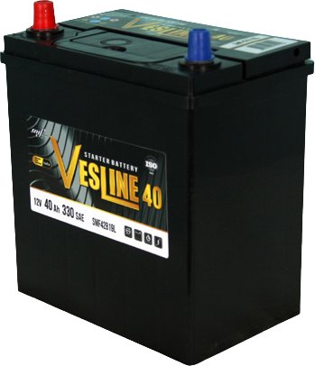 

Автомобильный аккумулятор Vesline Asia R+ (40 А·ч)