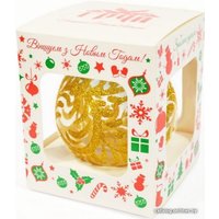 Елочная игрушка Грай Снежная королева (на прозрачном золотом) Ш100-51