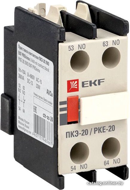Приставка контактная EKF PROxima ПКЭ-20 2NO ctr-sc-24