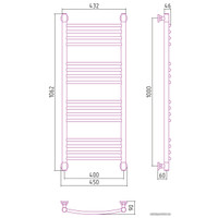 Полотенцесушитель Сунержа Богема+ выгнутая 1000х400 12-0221-1040