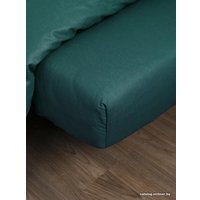 1.5-спальный комплект постельного белья Loon Emily (1.5-спальный, наволочка 70x70, темно-бирюзовый)