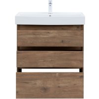  Aquanet Тумба под умывальник Nova Lite 75 302474 (дуб рустикальный)