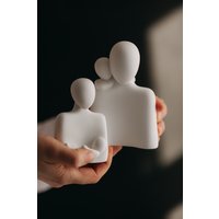 Статуэтка К.РАМА Двое с малышами (белый)