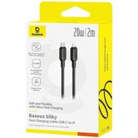 Кабель Baseus Silky Series Fast Charging Cable USB Type-C - Lightning (2 м, черный)