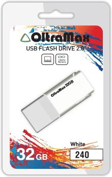 USB Flash OltraMax 240 32GB (белый) [OM-32GB-240-White]