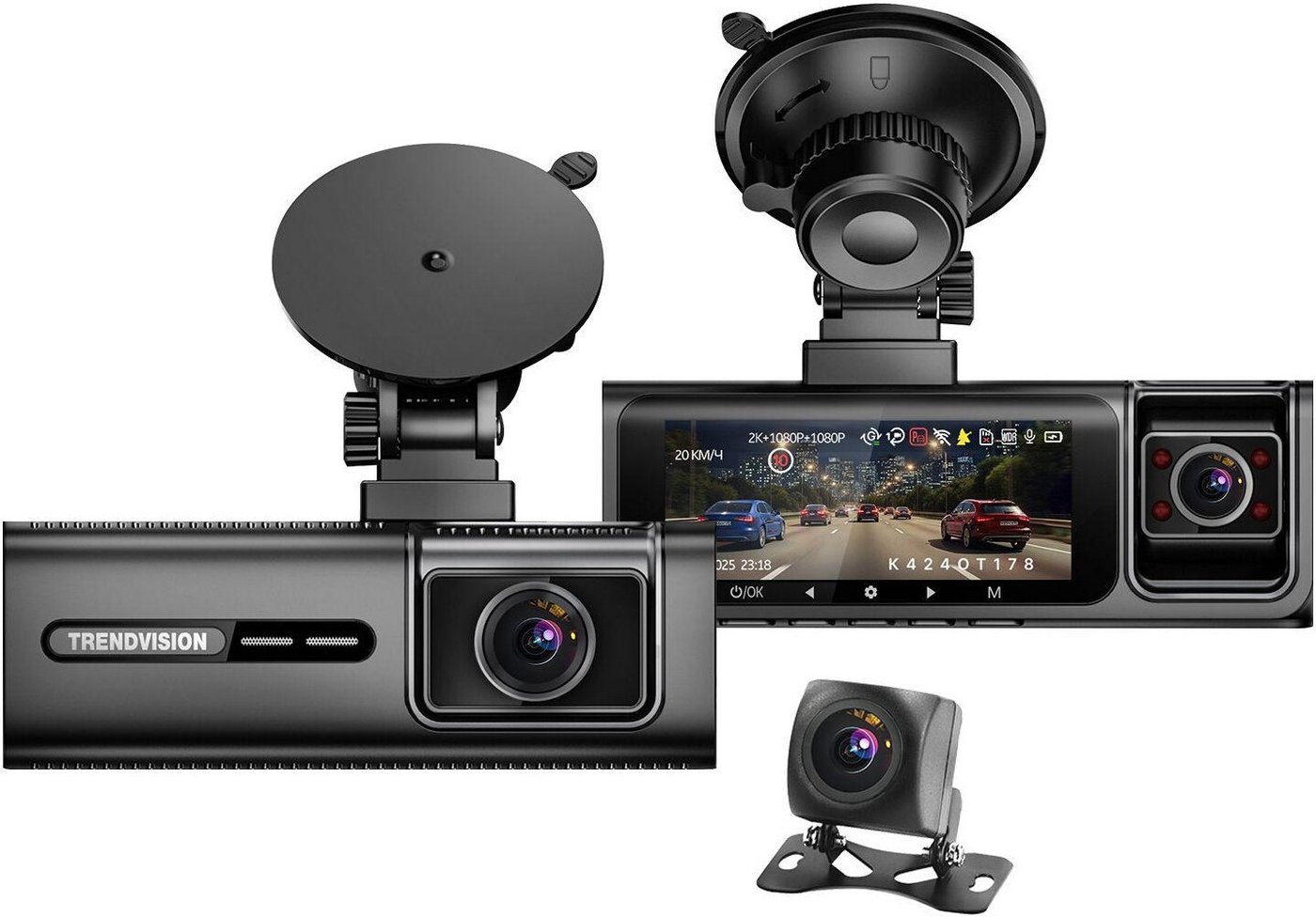 Видеорегистратор-GPS информатор (2в1) TrendVision Phantom 3CH GPS