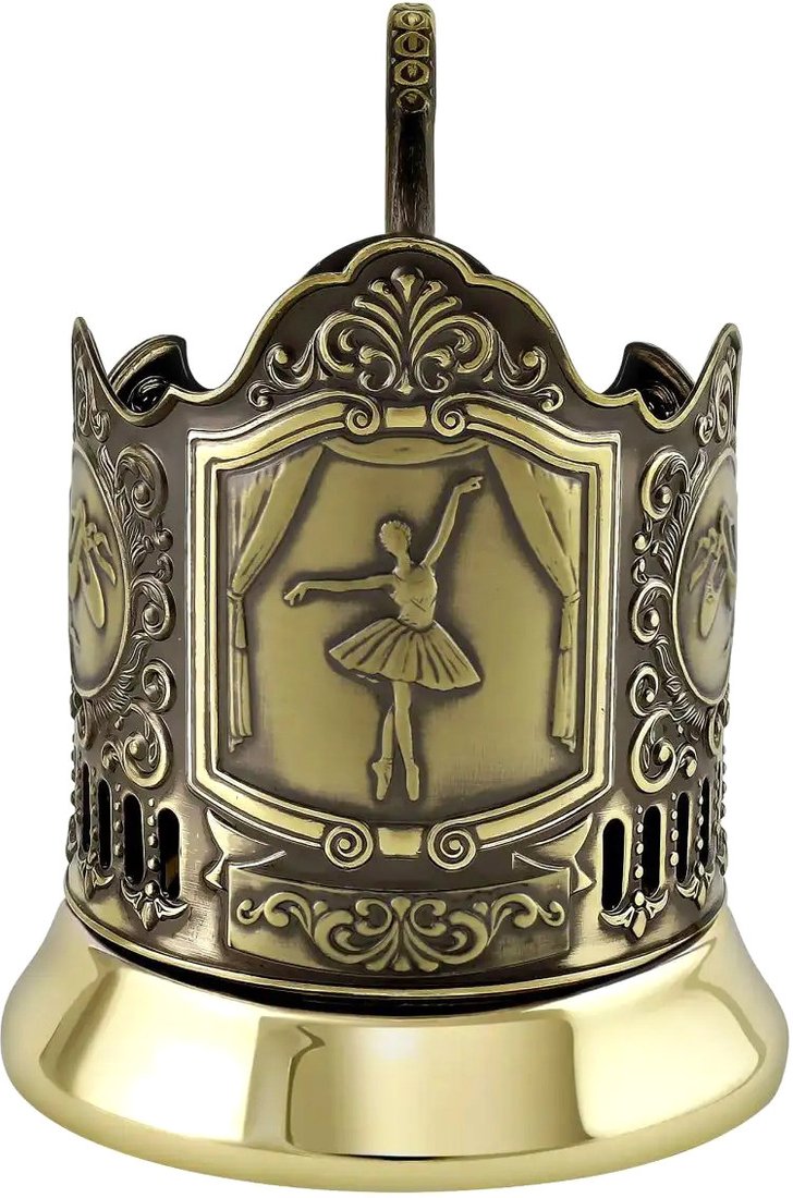 

Подстаканник Кольчугинский мельхиор Балерина С9408/42
