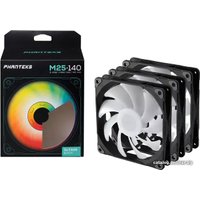 Комплект вентиляторов для корпуса Phanteks M25-140 D-RGB PH-F140M25_DRGB_PWM_BK01_3P в Гомеле