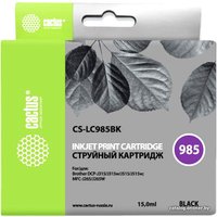 Картридж CACTUS CS-LC985BK (аналог Brother LC985BK)