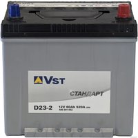 Автомобильный аккумулятор VST Стандарт Asia D32-2 60 R+ (60 А·ч)