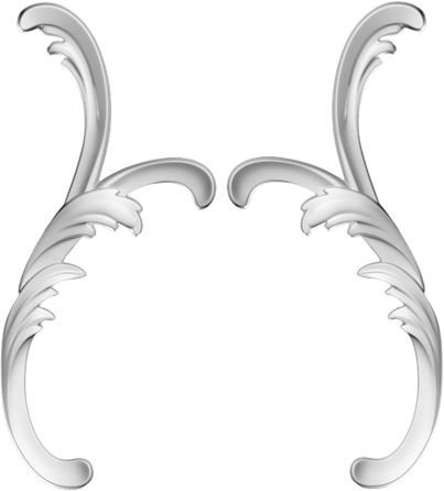 Декоративный элемент Decor-Dizayn Орнамент О25 (2 шт)