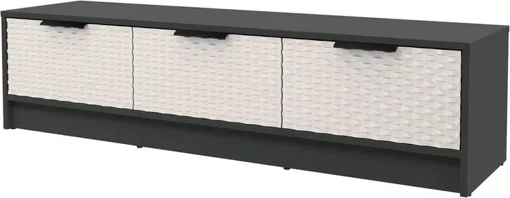 Тумба Интерлиния ТВ Концепт КТ-ТВ3-35 Техно (антрацит/кашемир)