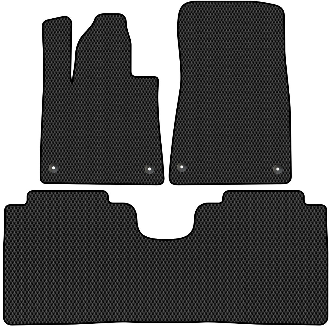 

Комплект ковриков для авто Alicosta Voyah Passion I (седан / Электро) 2023 - Н.В. задний цельный (черный, ромб)