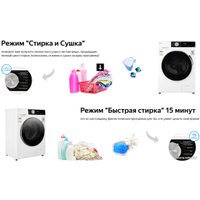 Стирально-сушильная машина Weissgauff WMD 47148 DC Inverter Steam