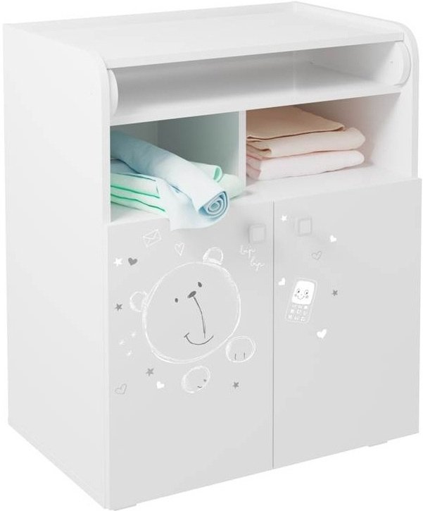 

Детский комод Polini Kids French 1270, Teddy (белый)