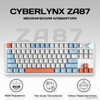 Клавиатура Cyberlynx ZA87 White Blue Orange (TNT Yellow)