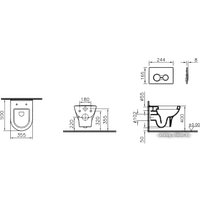 Унитаз подвесной Vitra Zentrum (9012B003-7206)