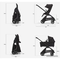 Универсальная коляска Bugaboo Dragonfly (2 в 1, black/midnight black/grey melange)