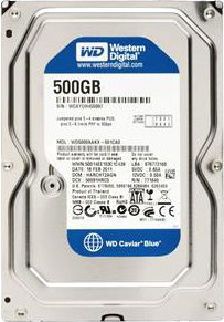 

Жесткий диск WD Blue 500GB WD5000AZLX-FR