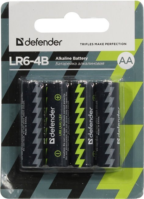 

Батарейка Defender AA 4 шт LR6-4B