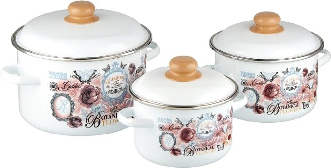 

Набор кастрюль Appetite Roses 1KB191M