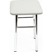 Табурет ВВР Классик (белый крокодил/хром, экокожа)