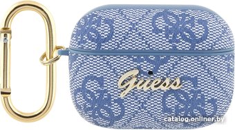 Чехол CG Mobile Guess Leather 4G with Metal Logo для AirPods Pro 2 GUAP24GSMB (синий)